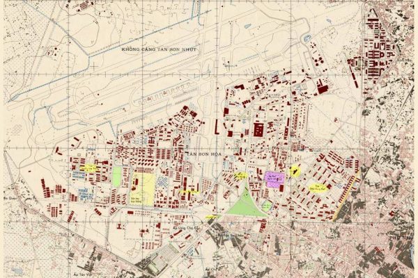 Bản đồ SAIGON 1968 - Trại Hoàng Hoa Thám