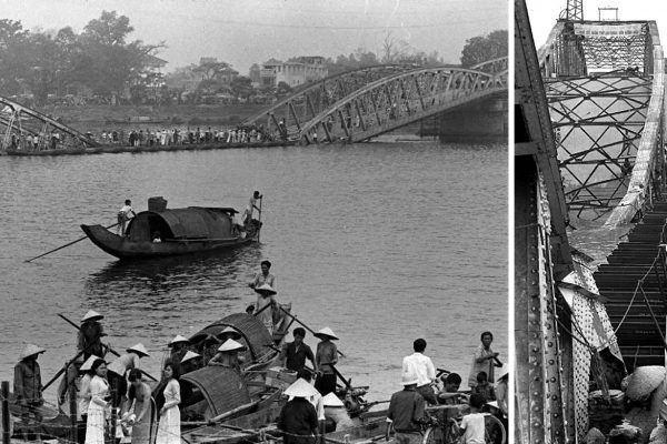 Vietnam War Photo - HU? 1968

Gordon Ward Gahan collection 1967-68

 

Battle of Hue, Tet Offensive Feb 1968, Hue city - collapsed bridge and sampan boats on the Perfume River, Hue, Vietnam. Gordon Ward Gahan Collection.

----------

Vietnam War 1967-68 - Gordon Ward Gahan Collection
https://www.flickr.com/photos/13476480@N07/albums/72157699737163635