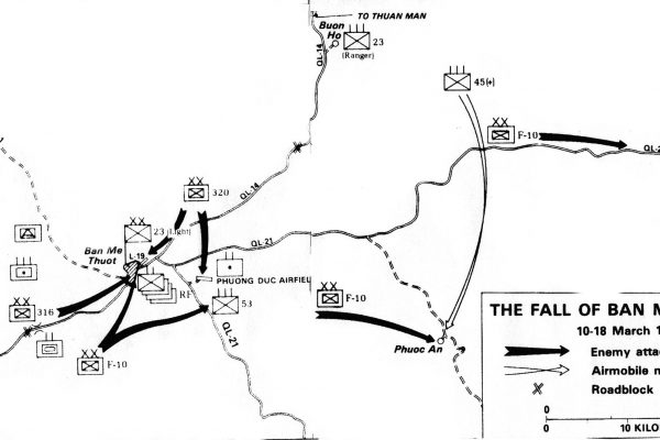 Map of the Battle of Ban Me Thuot
